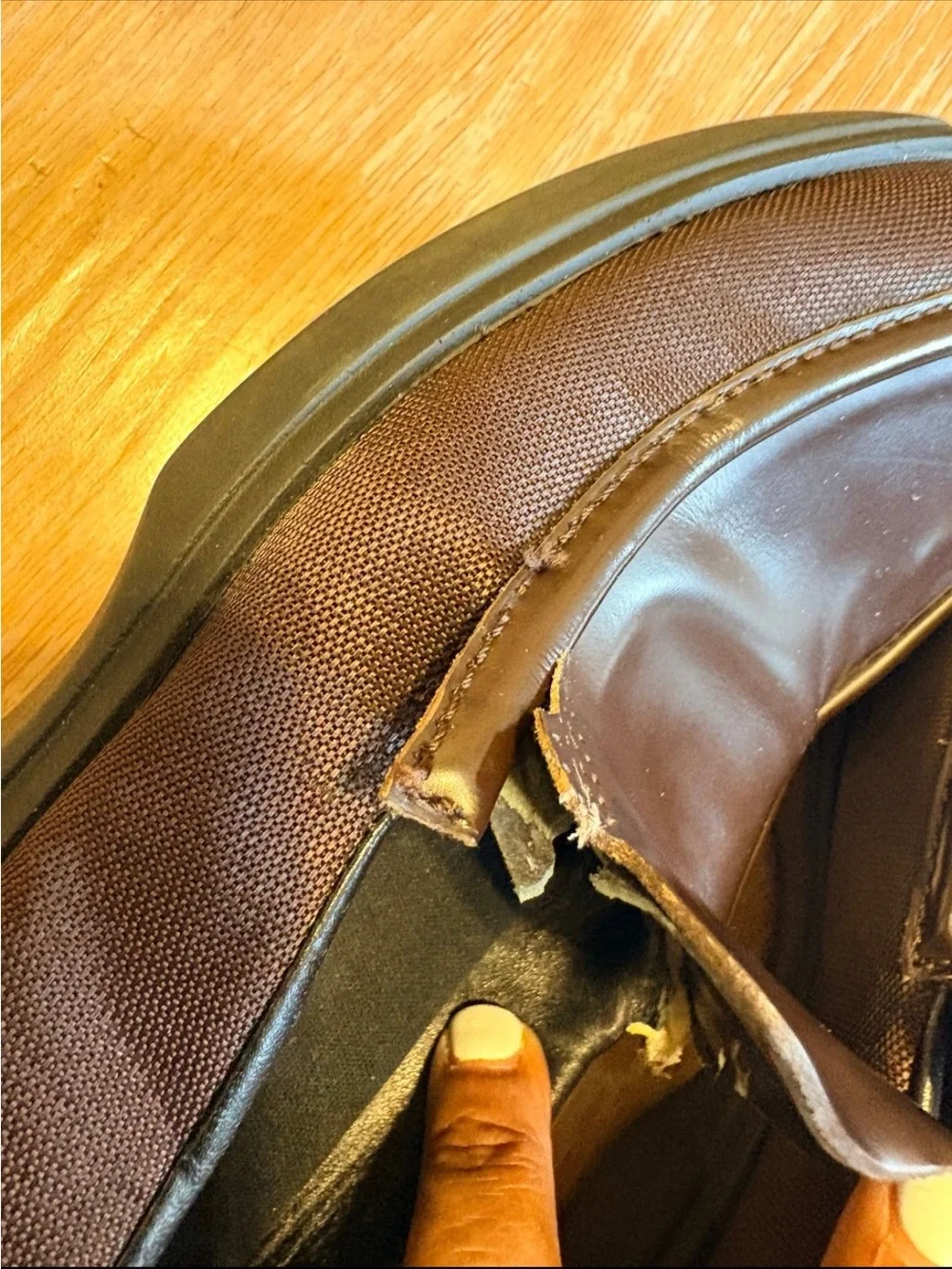 Gucci Men’s Dark Brown Leather Slip-On Loafers